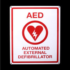 AED Locator Sign